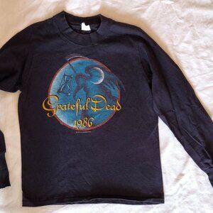 Grateful Dead New Years Eve Oakland Coliseum 1985-1986 Long Sleeve T-Shirt